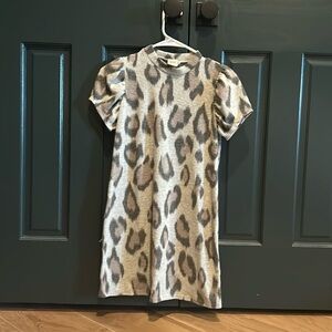 Cheetah Print Knee Length Dress